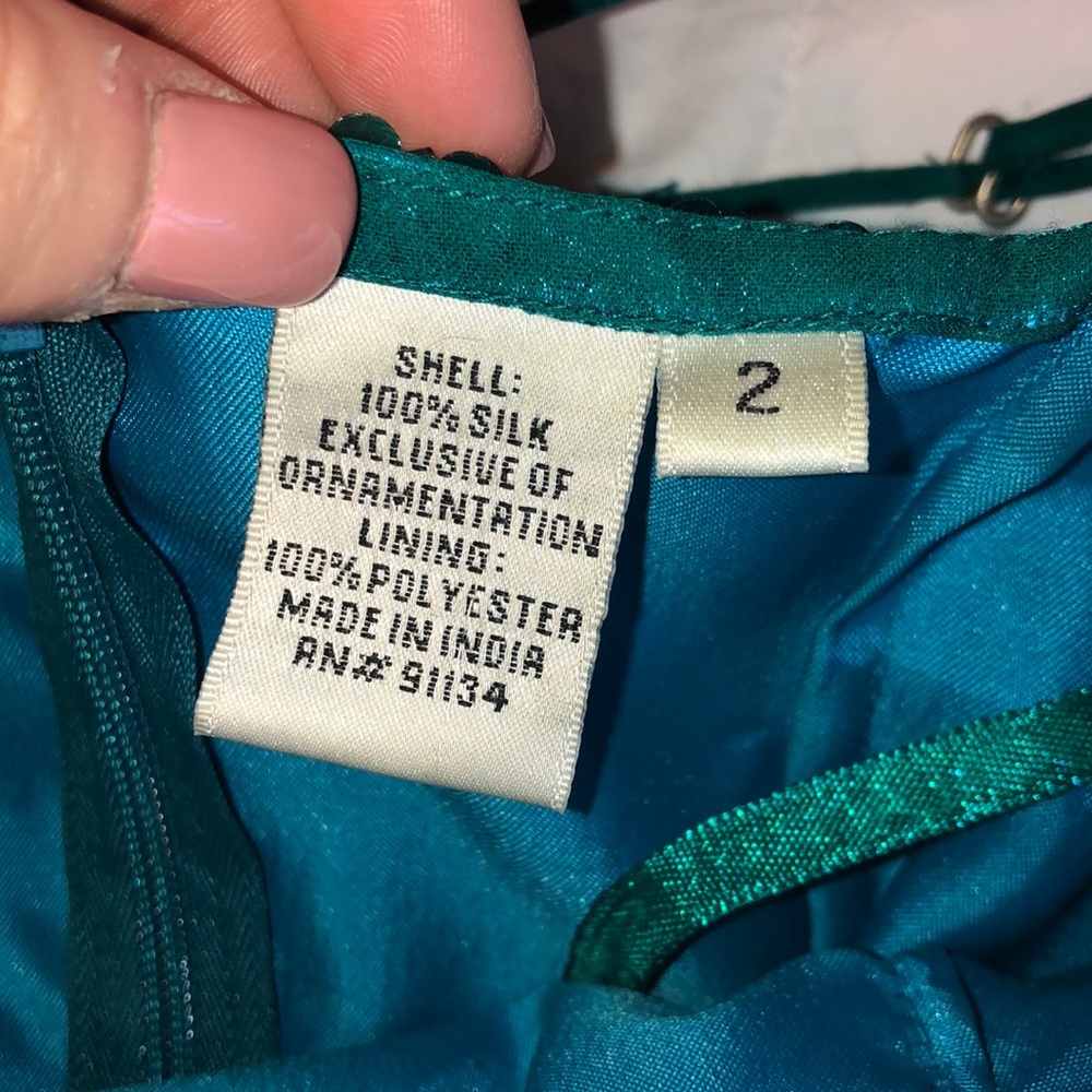 Sparkly shimmery turquoise dress ✨ - Picture 3 of 8